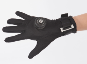 Designed for use in space, the Mechanical Counter Pressure glove is a fitted two-layer knit glove featuring finger crotch padding, a wrist strap and compression plates that are tightened via the Boa® Coiler™ brand closure system. Photo courtesy of Tabitha Andelin, Holly Welwood and Regena Yu, University of Minnesota–Twin Cities