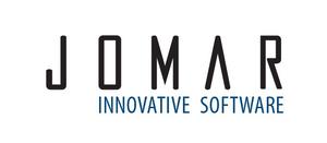 Logo featuring the text "JOMAR" in bold black letters with "INNOVATIVE SOFTWARE" in smaller blue font below.